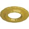 Ekena Millwork Lisbon Ceiling Medallion (Fits Canopies up to 7"), Hand-Painted Rich Gold, 15 3/8"OD x 7"ID x 1"P CM15LIRGS - alternate 3